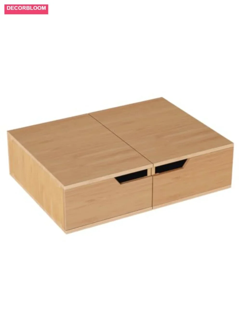 Bamboo Coffee Pod Organizer Drawer, Stackable K-Cup Holder, 30 Capacity Storage